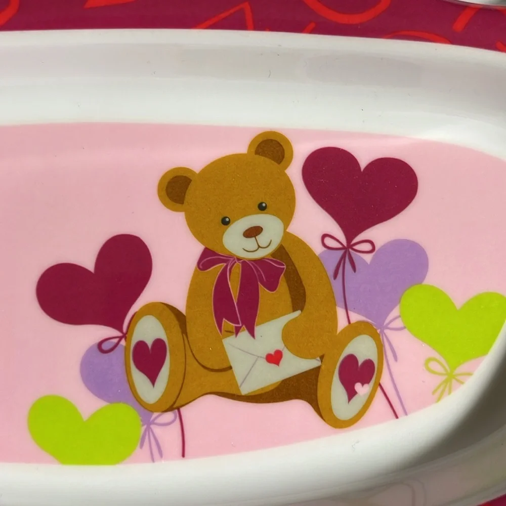 Divided plate from Fresh Decor Valentines NWT - Picture 3 of 7